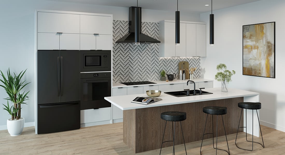 Townhome_Kitchen-White and Wood