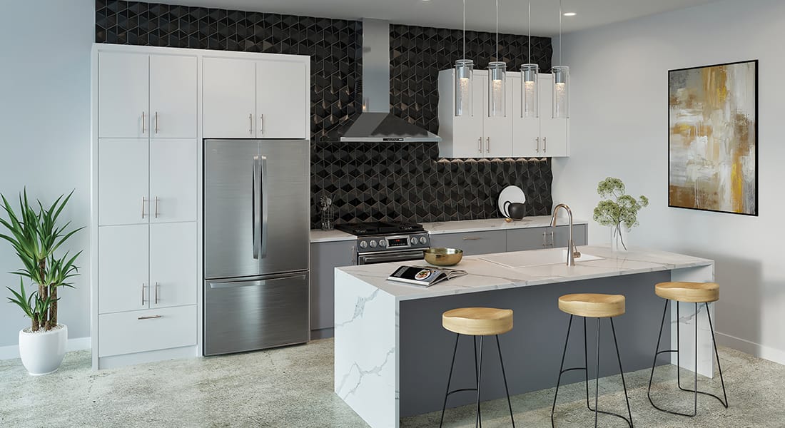 Townhome_Kitchen-Black and White